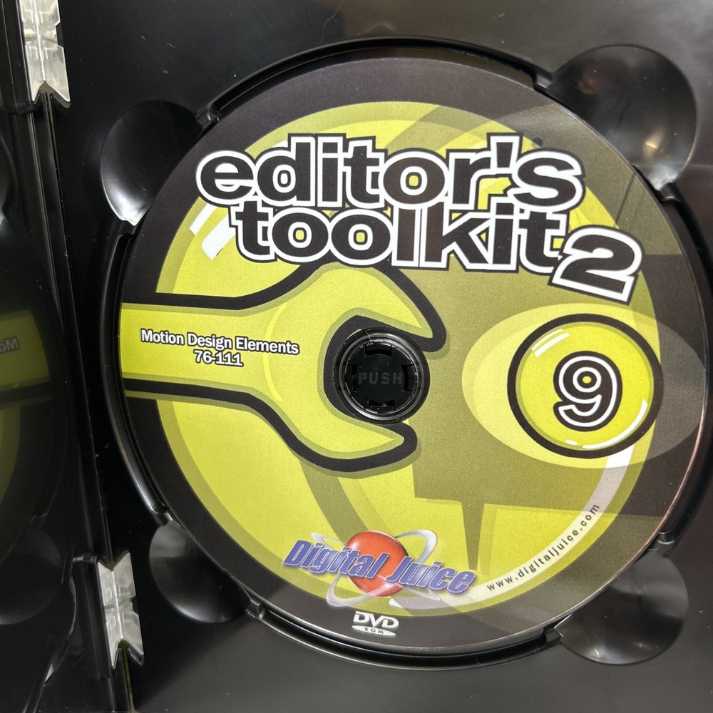 Digital Juice Editor’s Toolkit 1 & 2 Video Editing DVDs Tools Software Overlays