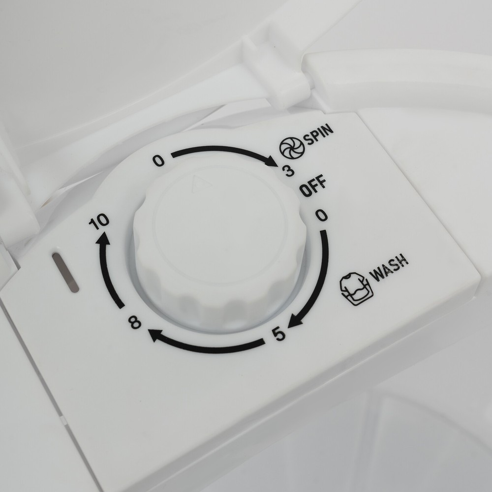 Portable Mini Washing Machine Washer with Drainage Basket Multi-Functional White