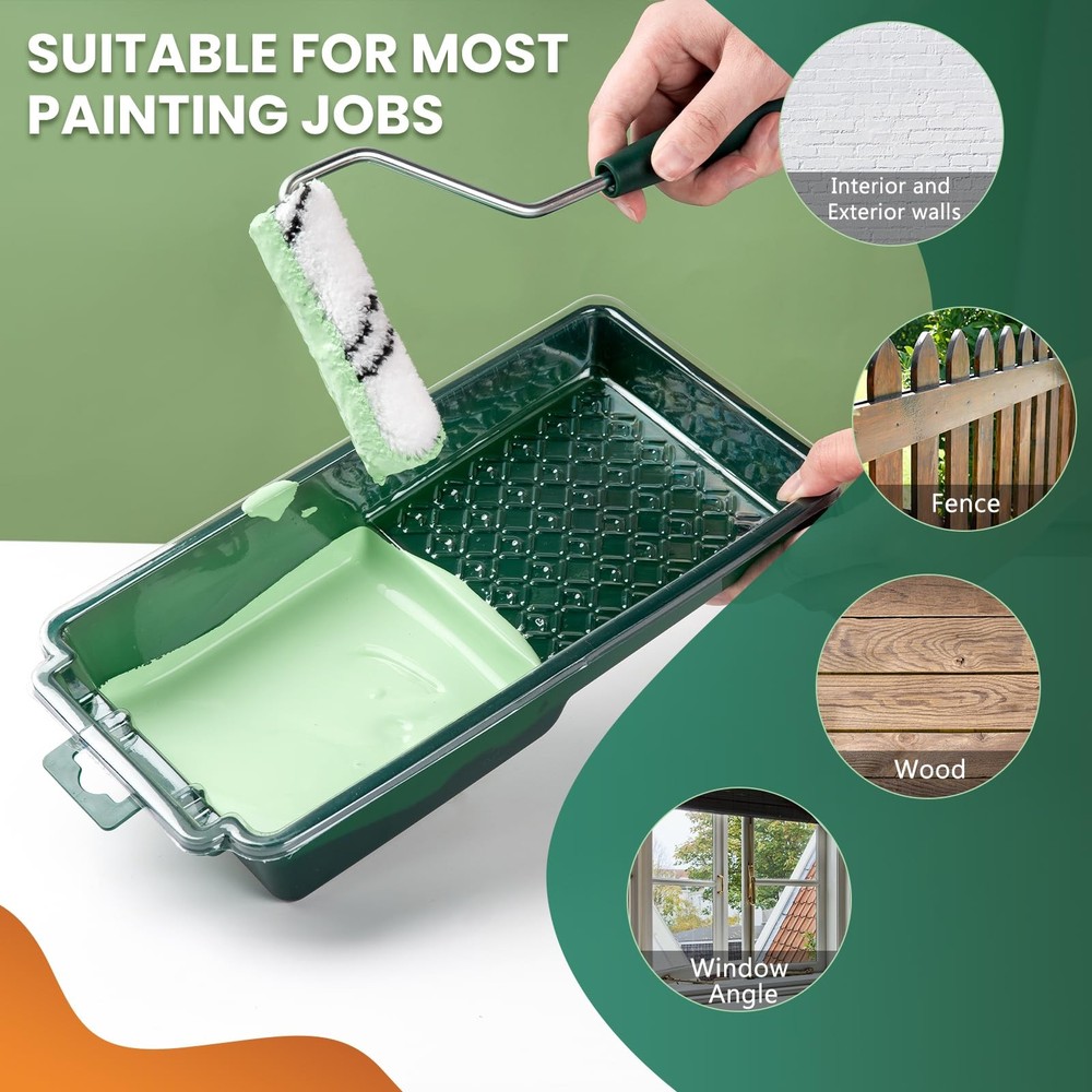 CoatPro Twools Microfiber Paint Roller 4 Inch, 4 inch paint roller 40 pack