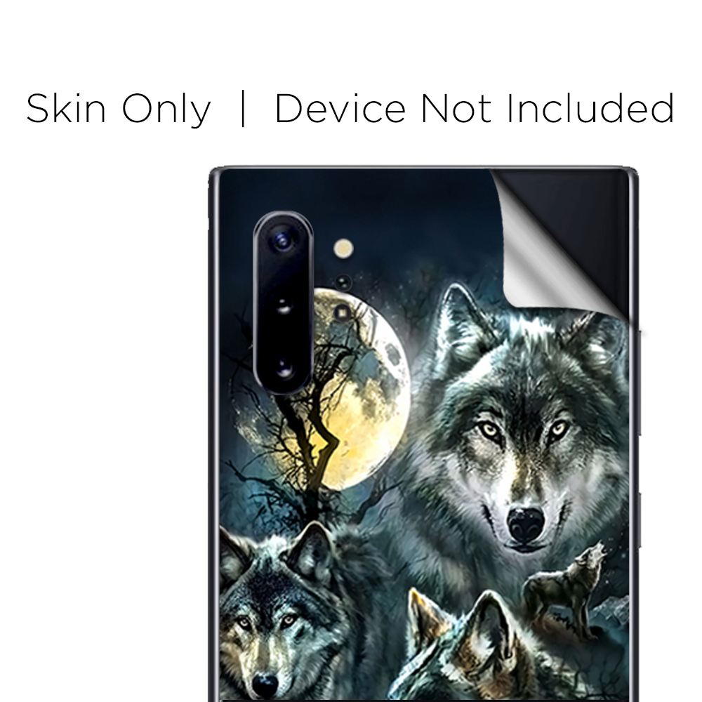 Skins Decal Wrap for Samsung Note 10 Plus 3 Wolves Moonlight