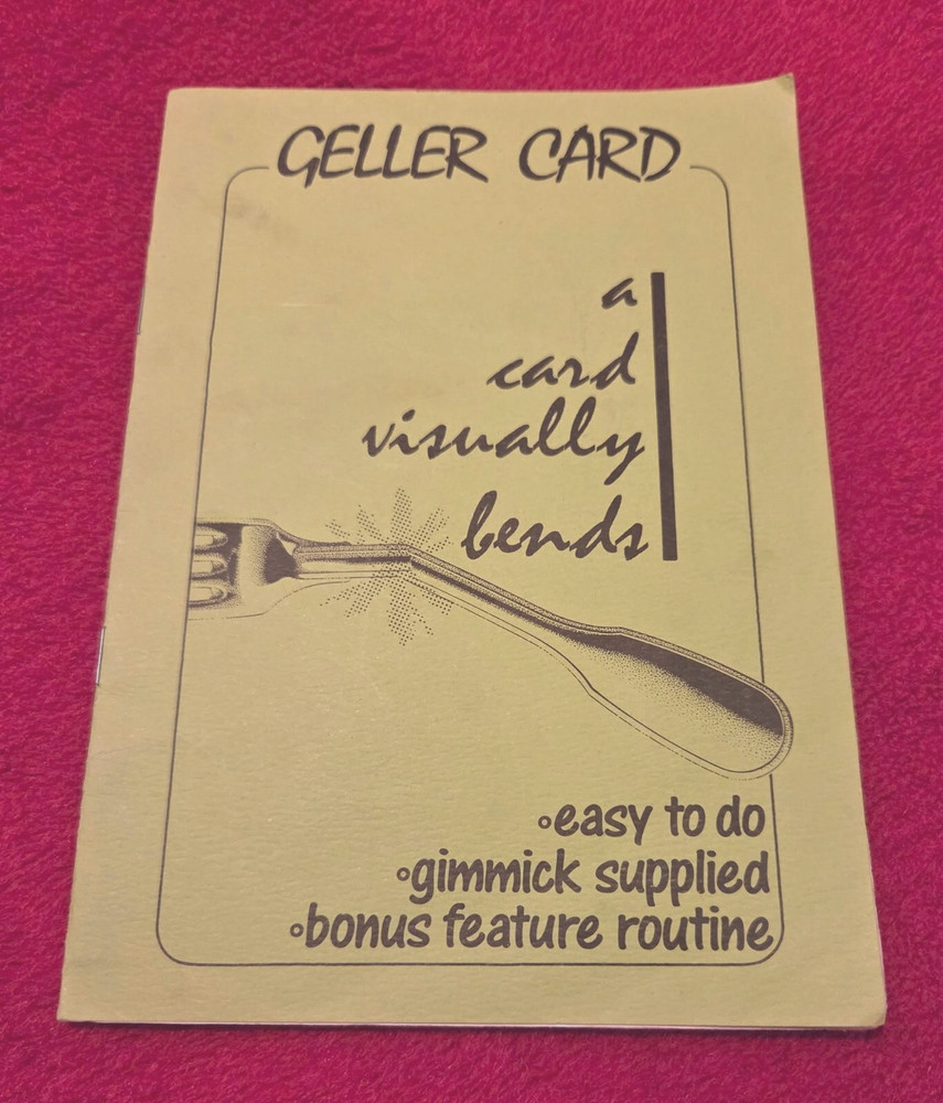 Uri Geller Card and Devine by Ben Harris Magic Mentalism