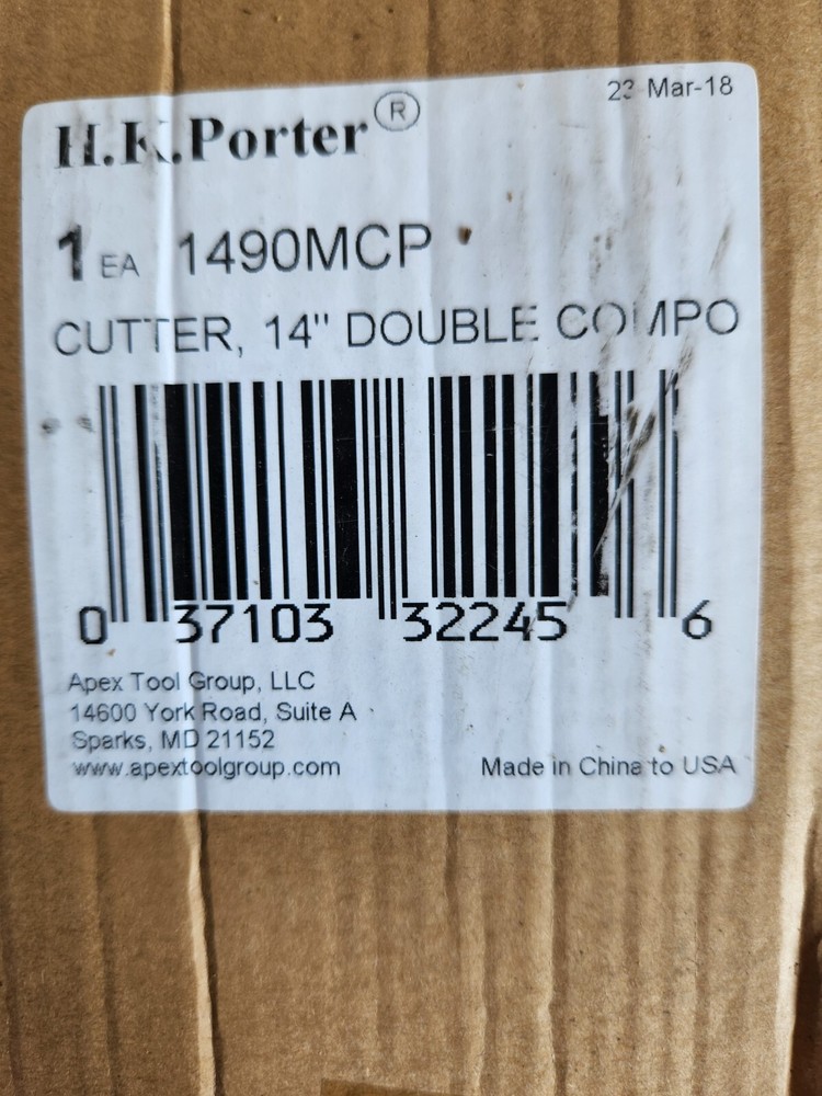 *NEW* H.K. Porter 1490MCP 14" Double Component Cutter (#116)