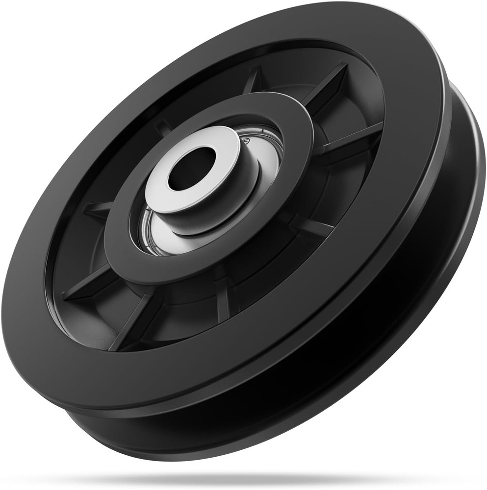 90mm/3.5" Nylon Bearing Gym Pulley Wheel, Universal Exercise Replacement Pull...