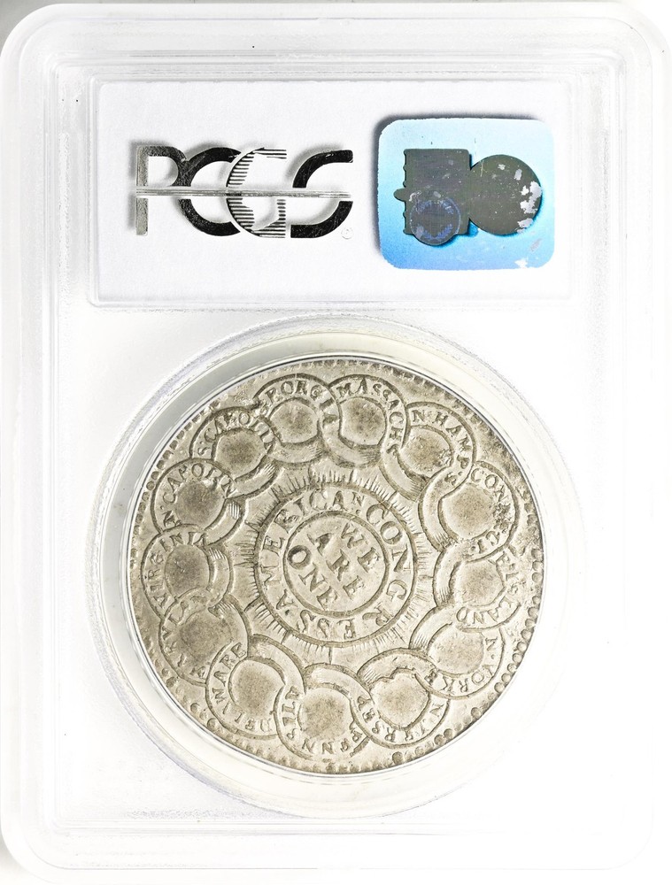 1776 CONTINENTAL CURRENCY $1 PCGS MS 62