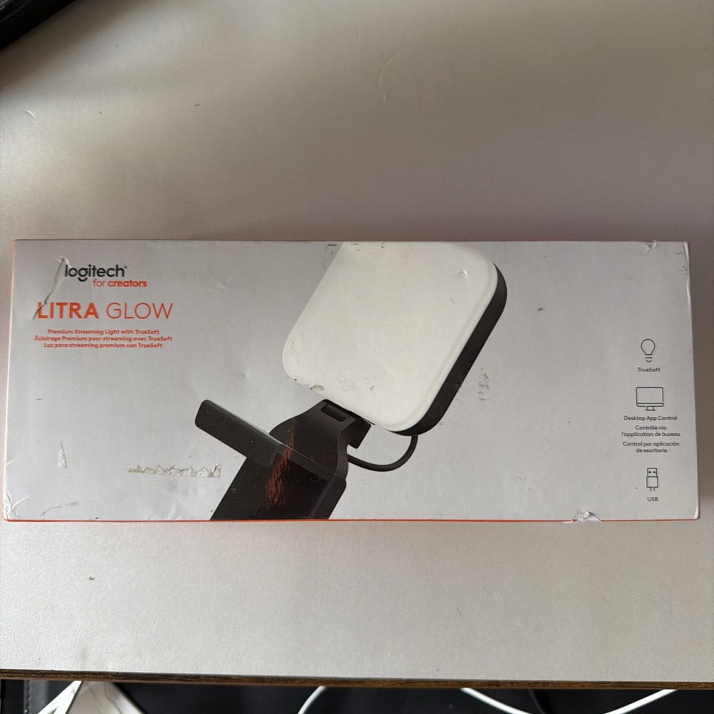 Logitech for Creators, Litra Glow Premium LED Streaming Light with TrueSoft