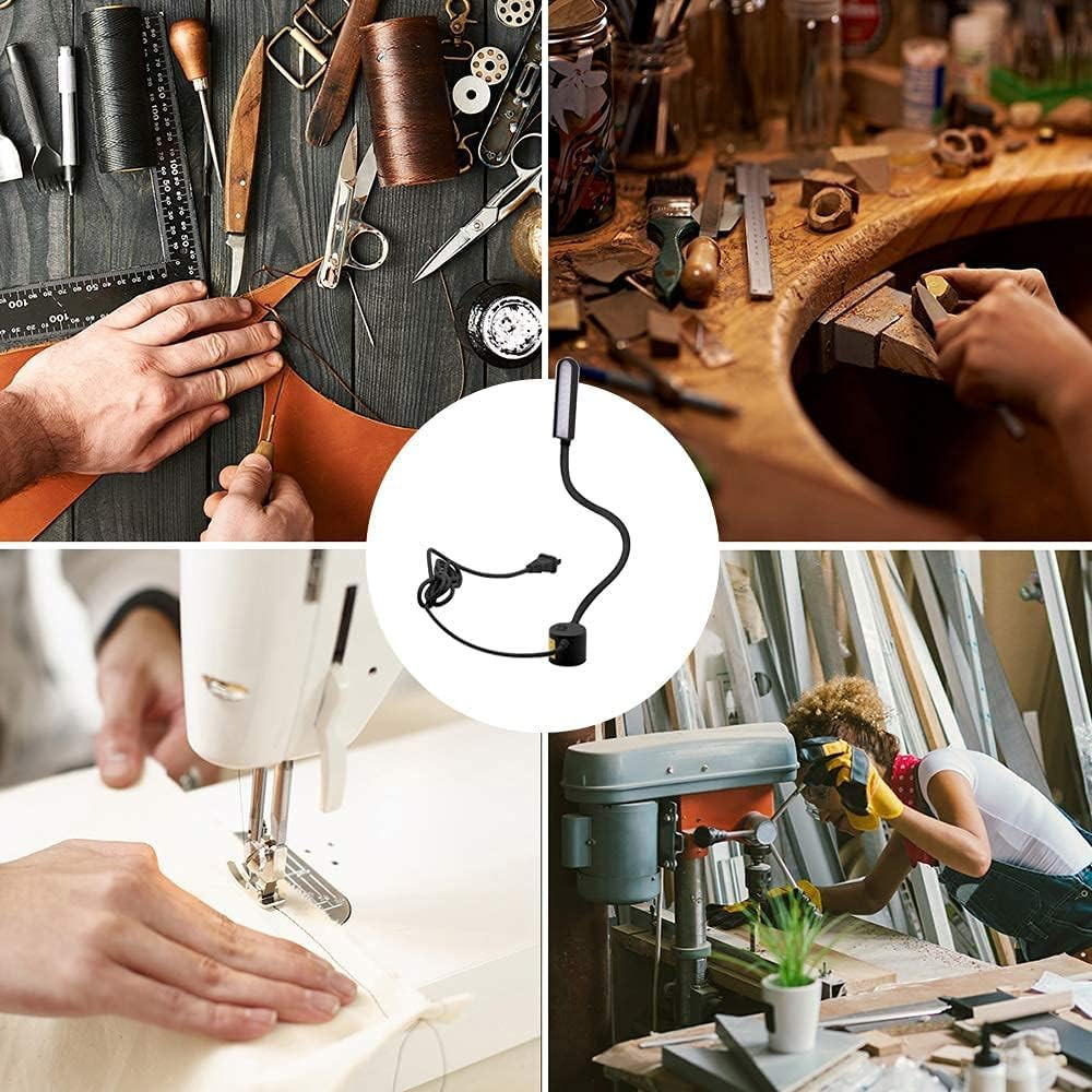 LED Sewing Machine Light,Powker 30 LED Magnetic Mount Drill Press Light with Fle