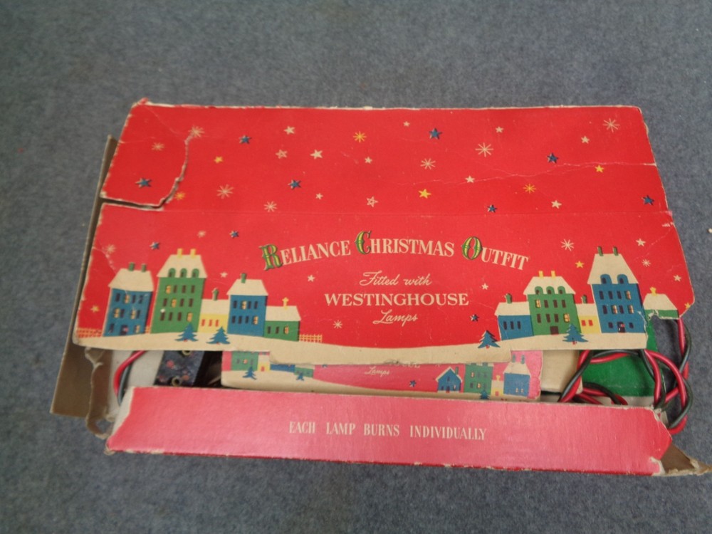 Vintage Reliance Christmas Tree C-7 String Lights