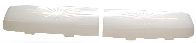 1966-67 GTO/LEMANS SIDE ROOFRAIL ACCESSORY DOME LENSES, PAIR