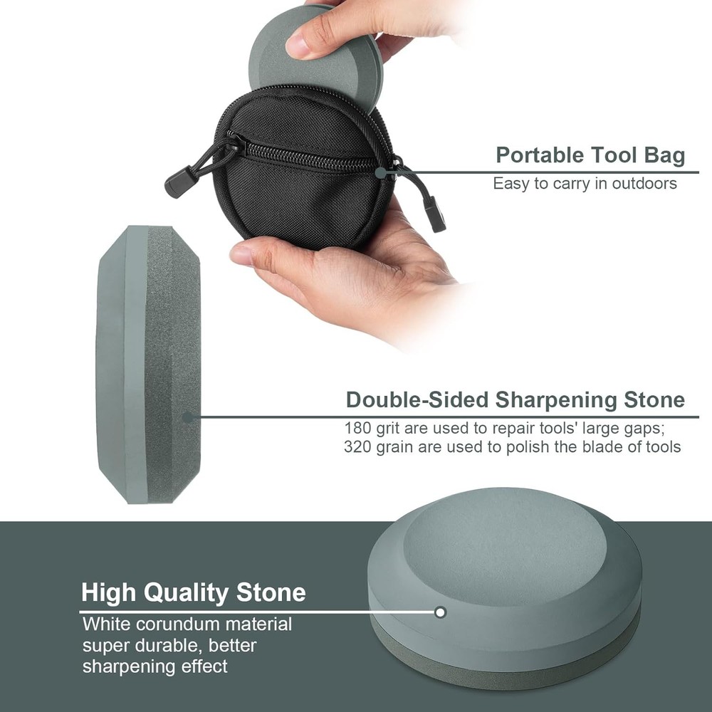 2 Pcs Axe Sharpener Multipurpose Axe Hatchet Sharpening Stone Whetstone Blade an