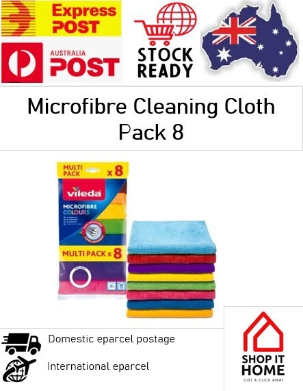 Colorful Microfiber Cleaning Cloth - 8 Pack