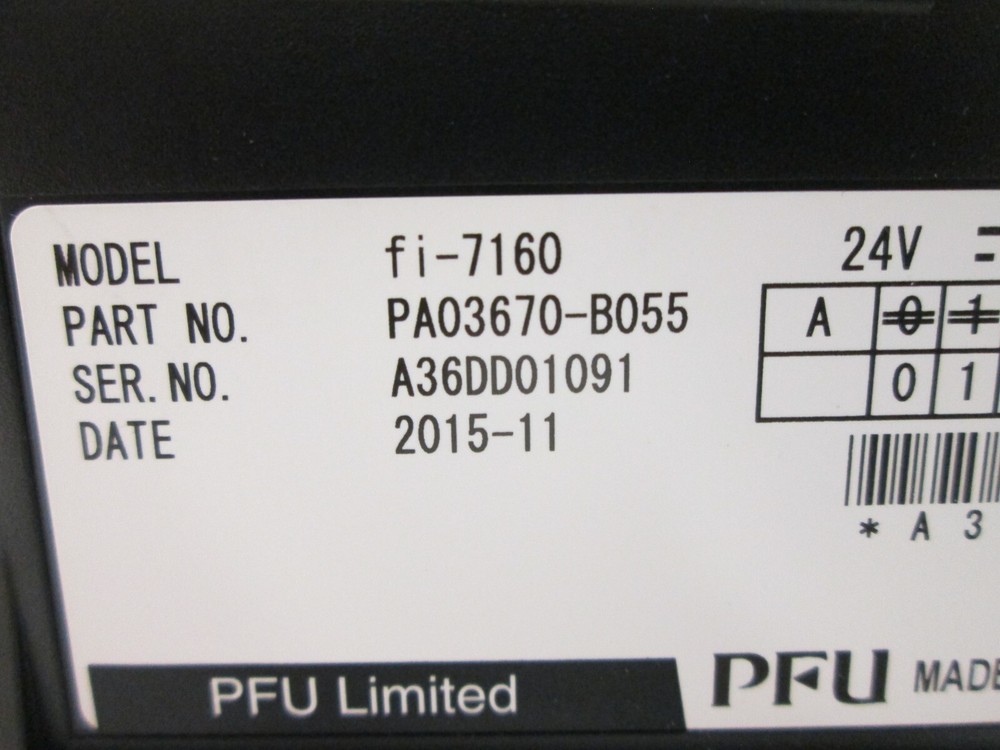 Fujitsu FI-7160 ADF DESKTOP DOCUMENT SCANNER