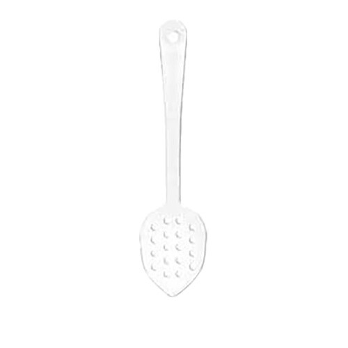Thunder Group PLSS113CL 11" Clear Polycarbonate Perforated Serving Spoon - 1 Doz