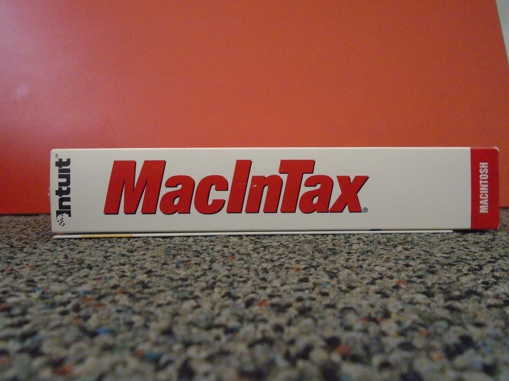 Vintge Quicken macintax tax preperation Software