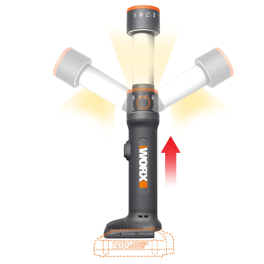 WX027L.9 Worx 20V MaxLithium Cordless Multi-Function LED Flashlight (Tool Only)