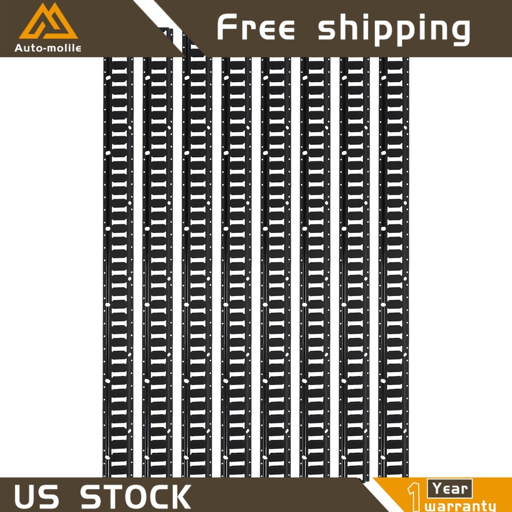 For Vans High Quality Durable Black 8 Pack 6' E Track Tie Down Enclosed Trailer