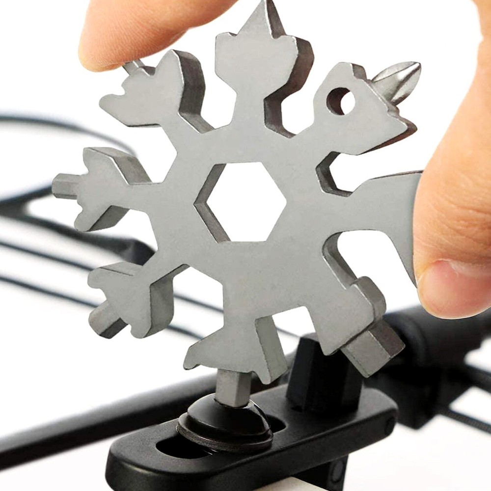 Soda Beer Bottle Opener,Flat Phillips Screwdriver Kit/Wrench,Snowflake Multitool