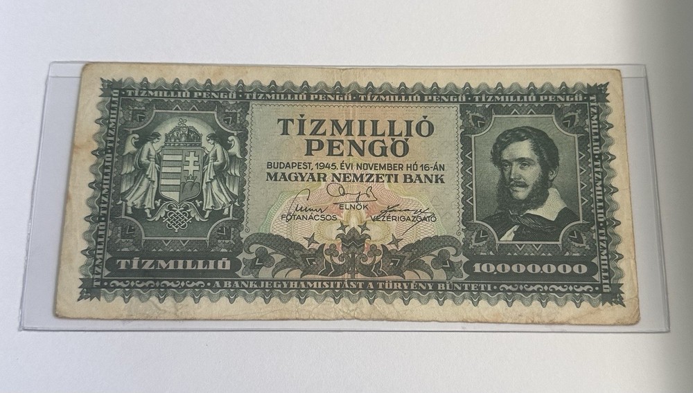 1945 Hungary TizMillio Pengo
