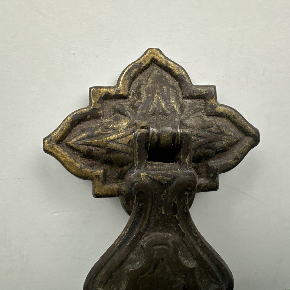Brass 1920-30’s ART DECO Antique Hardware Pendant Teardrop Drawer Pull