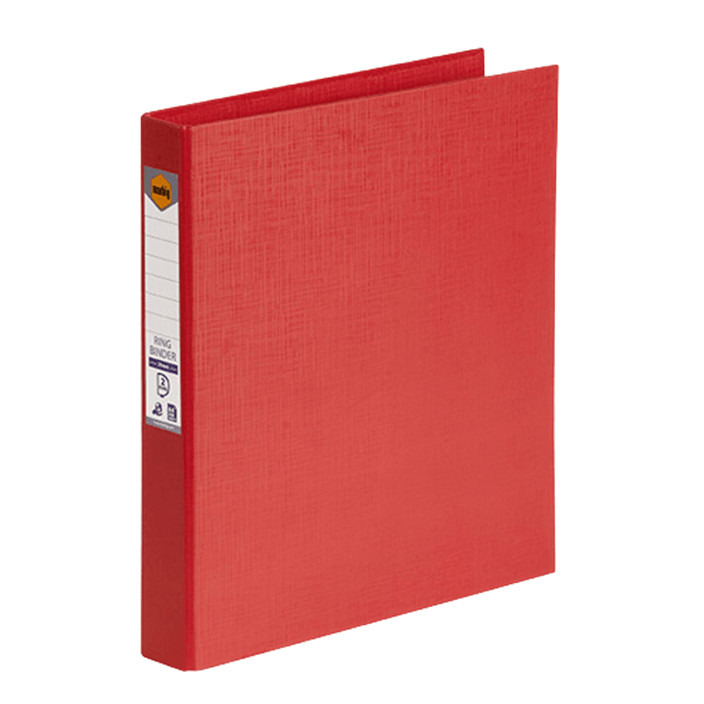 NEW 6x Marbig Ring Binder File Folder PE 25mm 2D A4 Red Box