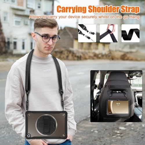 Clear Case for Galaxy Tab 11-inch 2023, Rugged Shockproof A9 Plus ClearBlack