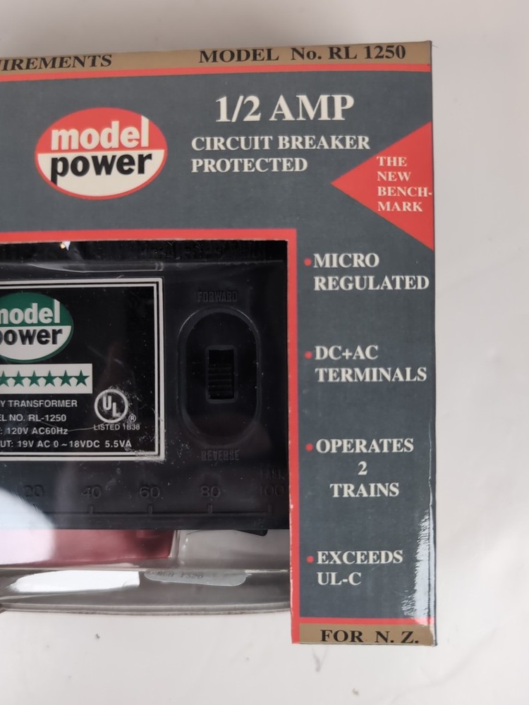 Model Power Hobby Transformer UL Listed 120V AC Input 19V DC Output