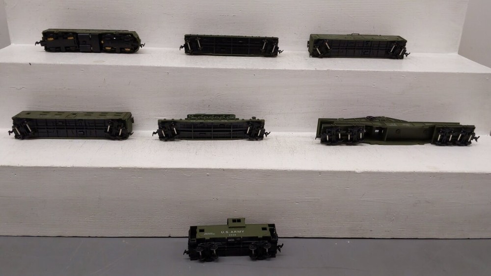 Cox 6036 HO Scale US Army GI General Train Set EX/Box