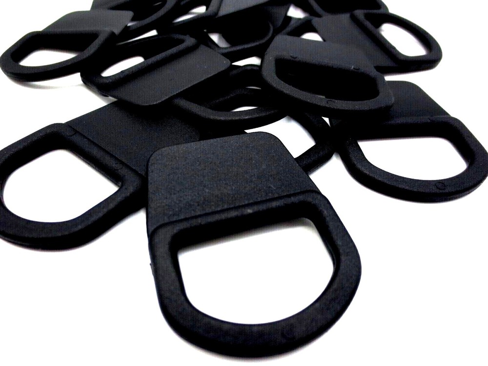 D-Ring Tack or Nail Down Sewable D Ring Fits 1", 25mm Wide Strap, Black Durable!
