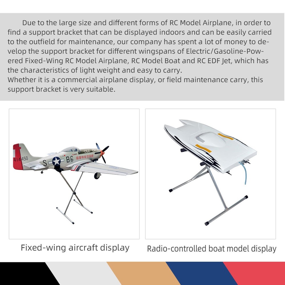Airplane Multi-function Bracket Display Stand for RC Model Airplane，106*51*35cm