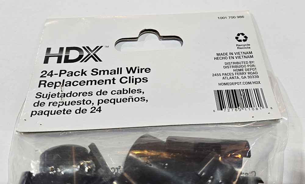 HDX 24-Pack Small Wire Replacement Clips 1001 700 986