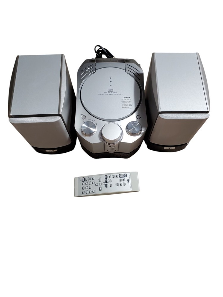 JVC Compact Stereo Component System CA-FSX1 With Speakers SP-FSX1 W/Remote