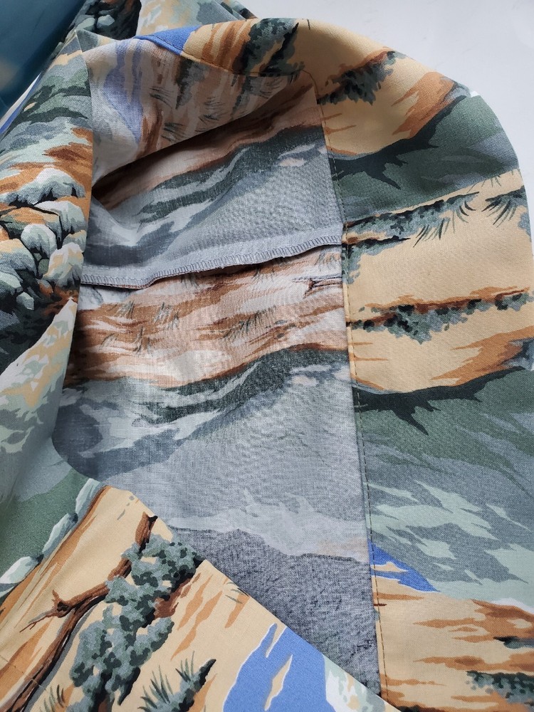 ‘’Mountain view’’ Cotton Fabric Design standard handcrafted pillowcase/COOL!