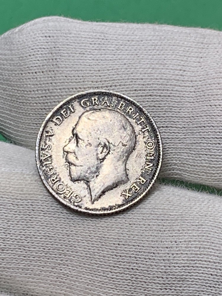 1916 Great Britain 🇬🇧 Silver Six 6 Pence (A2192)