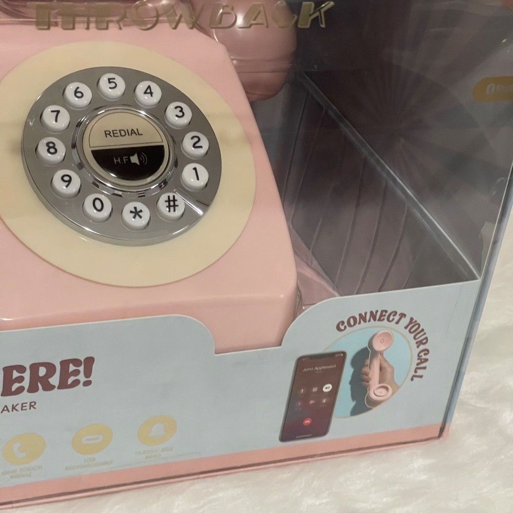 Hello there retro wireless phone speaker bluetooth new