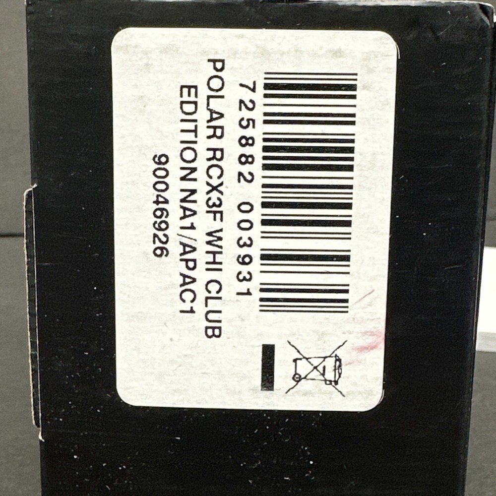 Polar RCX3 Run Needs Battery White With Instruction Manual