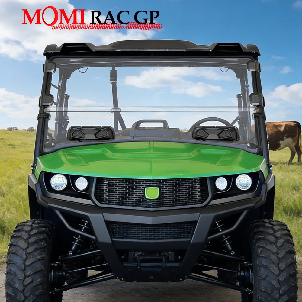 Heavy Duty Front Windshield Vented Window for John Deere Gator 835 / 865 2018+