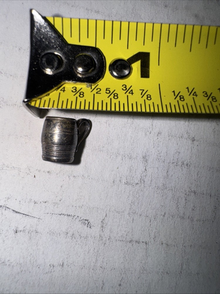 ANTIQUE Sterling SILVER DOLL MINIATURE CUP b75