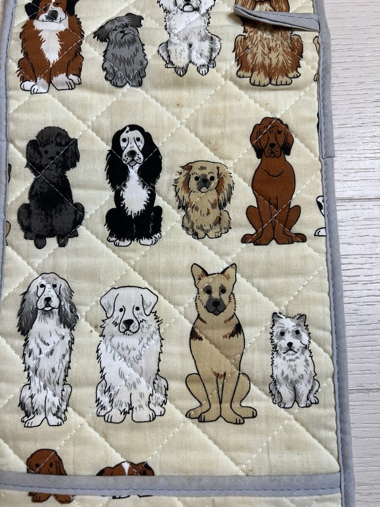 Double Oven Mitt “ Dogs “ 33” x 7”