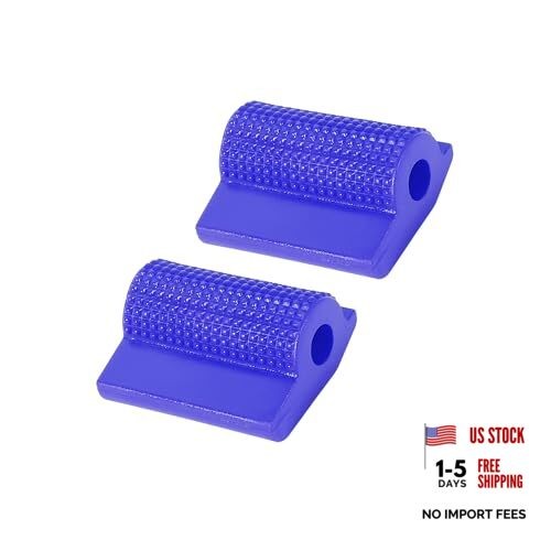 2pcs Universal Blue Gear Shift Shifter Case Boot Protector Cover Rubber Pad