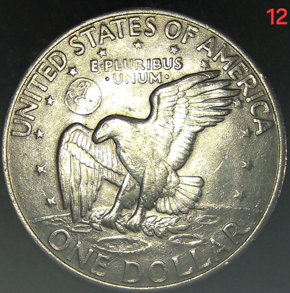 💥💥1972 D ERROR "Ike" Eisenhower $1 Almost Uncirculated