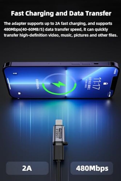 USB C to Micro USB/Mini USB/Lighting Adapter, Light-ning to USB C/Micro USB