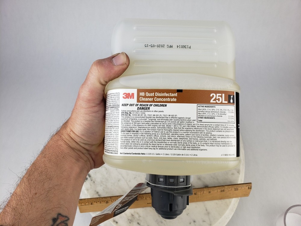 3M HB QUAT 25L Concentrate Cleaner Grey Cap 2liter Deodorizer