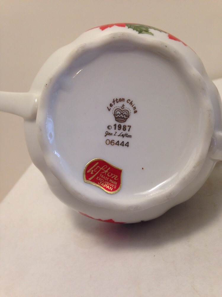 Lefton China Creamer And Sugar