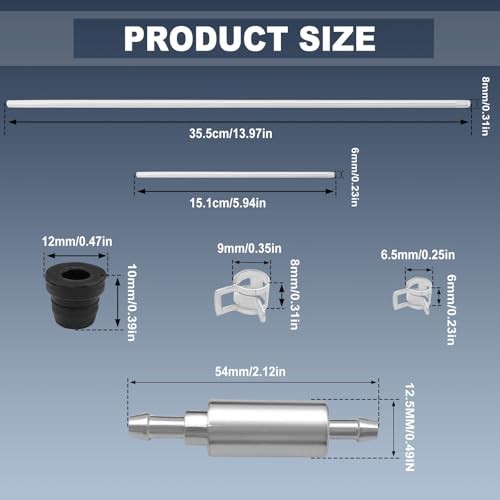 2 Pack Brake Bleeder Hose with One-Way Check, Durable Brake Bleeder Kit, for