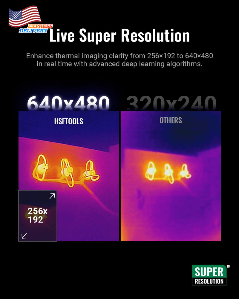 F2VW Thermal Camera 256X192 IR Resolution with 2MP Visual Camera