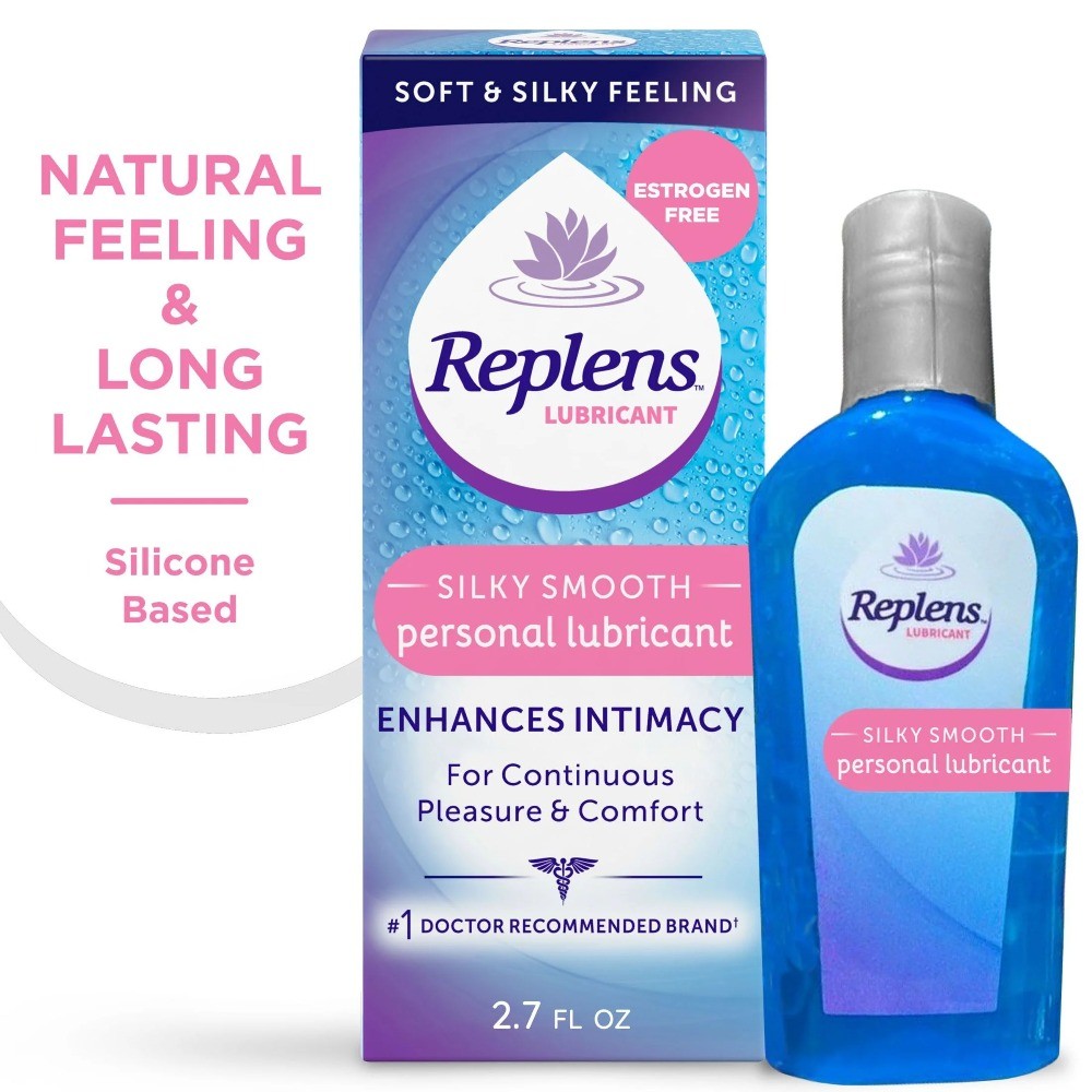 (3 pack) Replens Lubricant, Silicone Based, Silky Smooth, 2.7 fl oz