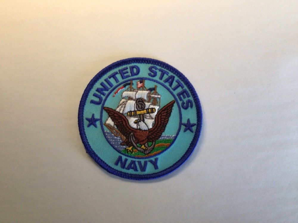 US Navy new iron-on embroidered 3 inch patch