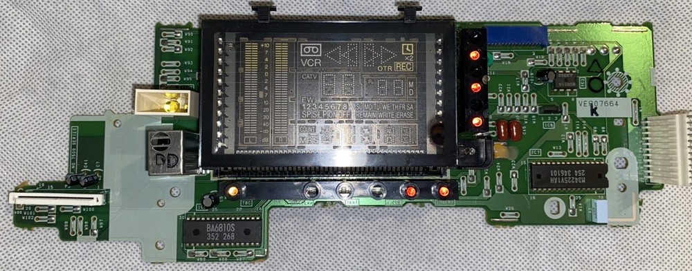 display for panasonic ag-1970 vcr bright, works well. warranty tested