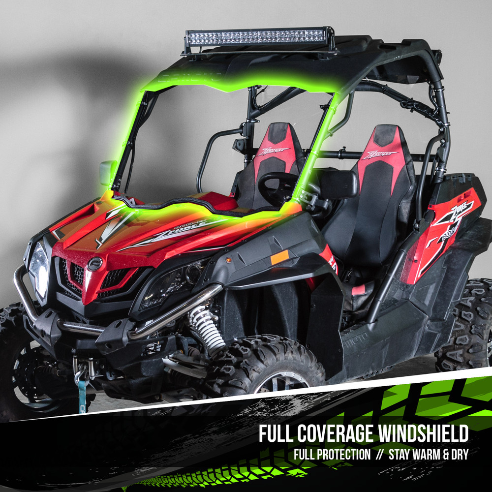 TERRARIDER CF MOTO ZFORCE FULL UTV WINDSHIELD - AR 1/4"