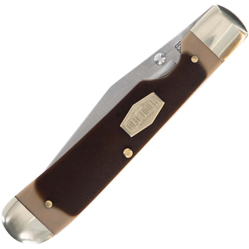 Schrade Old Timer Trapper Linerlock Sawcut Delrin Folding Pocket Knife