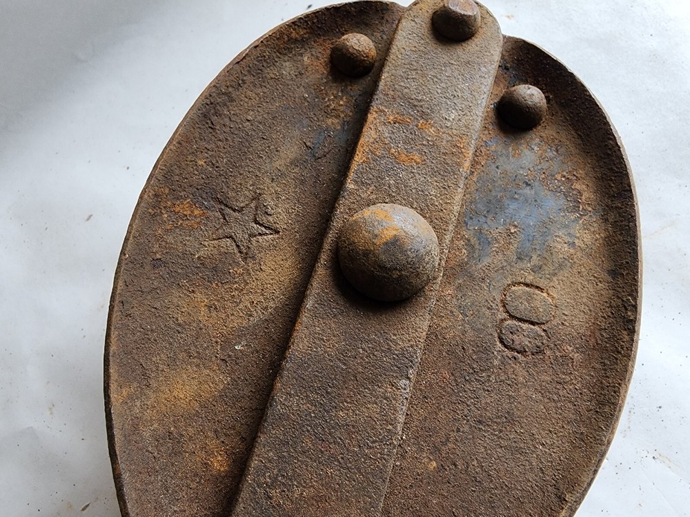 Vintage Steel Rope Pulley with Hook Rustic Decor